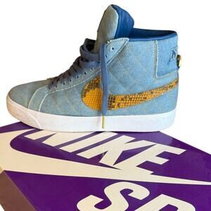 Supreme x Nike SB Zoom Blazer Mid Sneakers Denim Blue 9